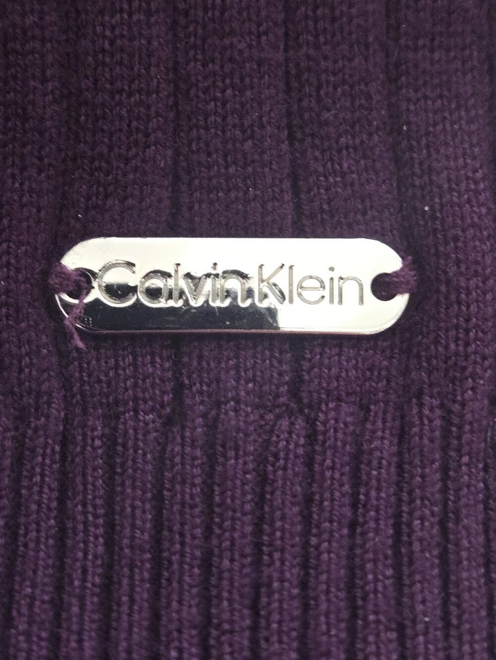 Calvin Klein Ribbed Turtleneck Sweater - Plum Festival Cocktail Buisiness Casual - Picture 11 of 13